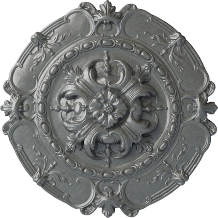 Ekena Millwork Southampton Ceiling Medallion, Hand-Painted Platinum, 16 1/2"OD x 2 3/8"P CM16SOPLS